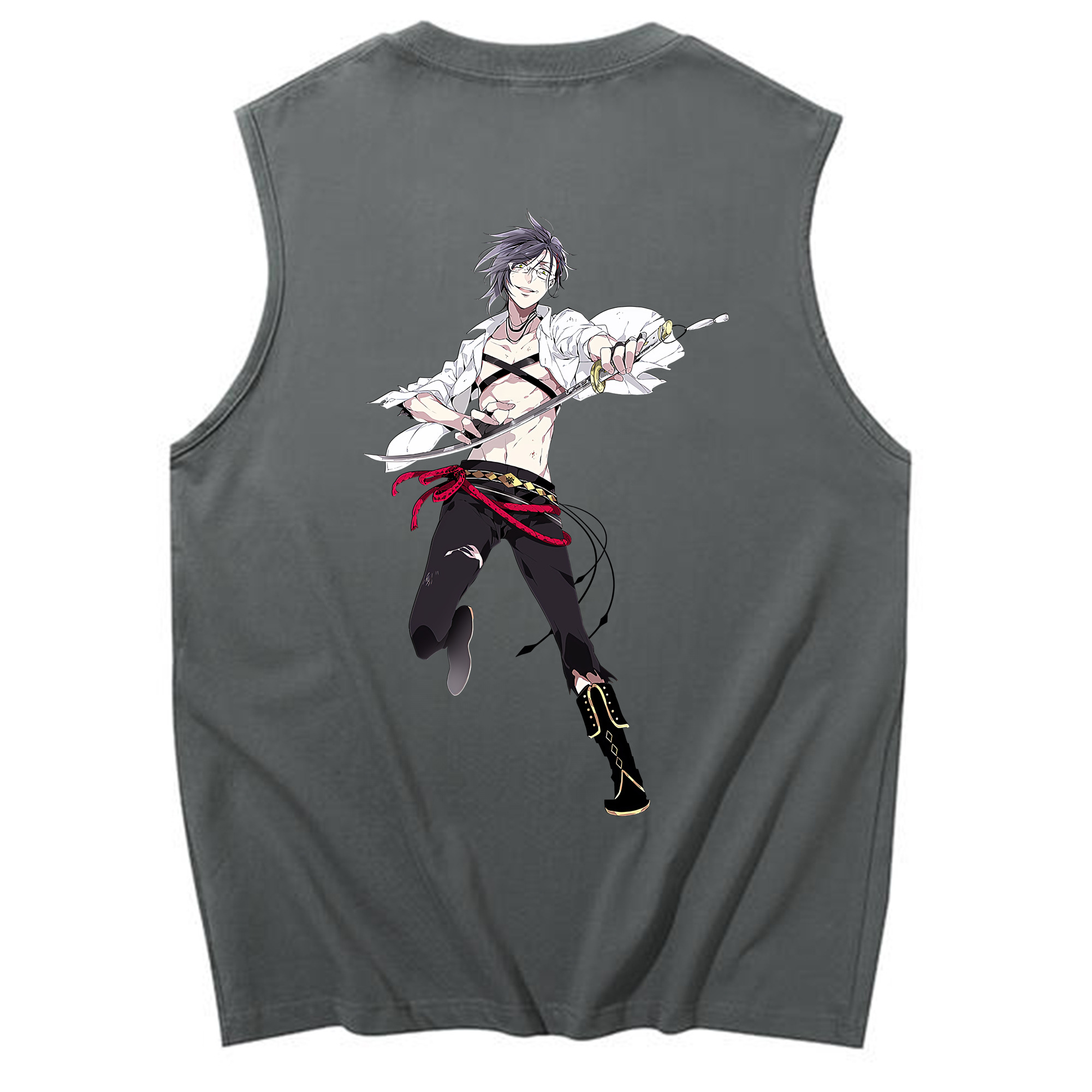 （画像用） 刀剣乱舞 Touken Ranbu コットン100％タンクトップ（背面プリント）